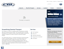 Tablet Screenshot of cgltransport.com